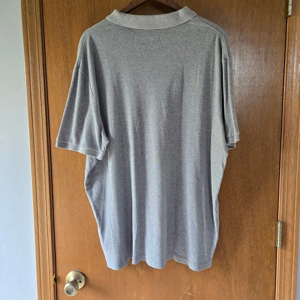 Polo Ralph Lauren Mens XL Heather Gray Short Sleeve Jersey Cotton Polo Shirt